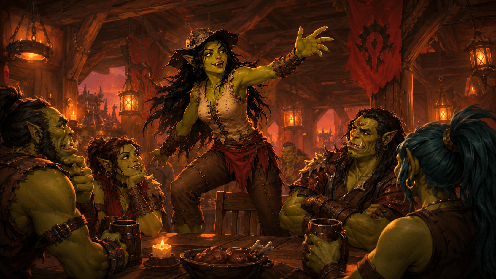 Niismo rêve de son futur équipage dans une taverne d’Orgrimmar